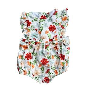 Infant Good Lad Floral Ladybug Romper 6M